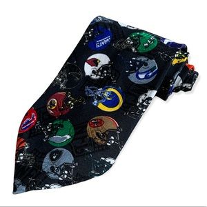 NFL Team Helmets Neck Tie Vintage